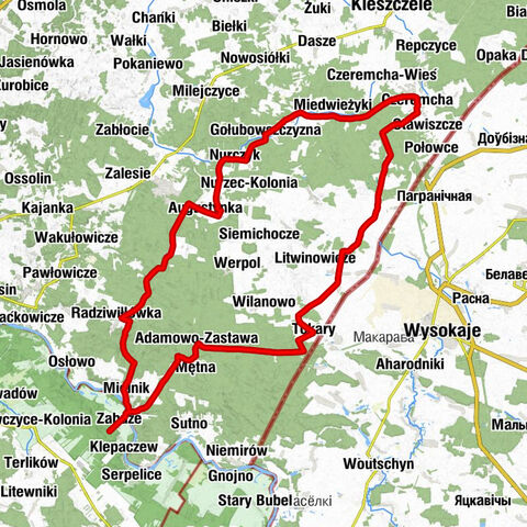 Zabuże - Kaplica pw. Najświętszego Serca Jezusowego - Kościół pw. Matki Bożej Częstochowskiej Królowej Polski - Kościół pw. Przemienienia Pańskiego