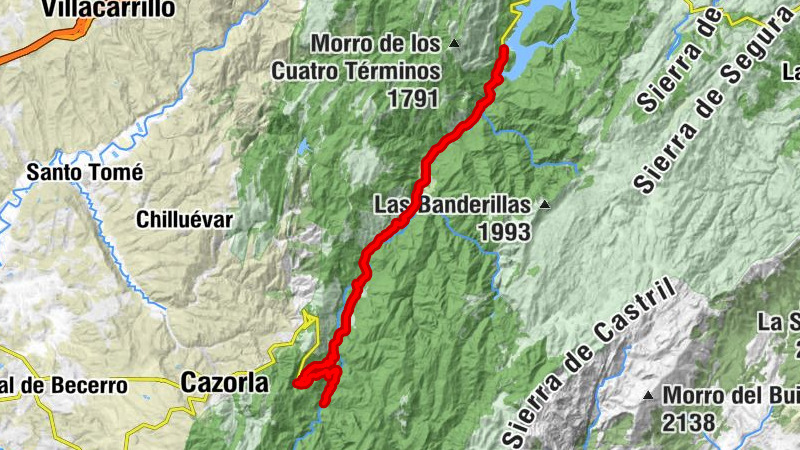 Fuente de Hierro - Vadillo Castril - Chiringuito Cerrada del Utrero - Collado del Almendro