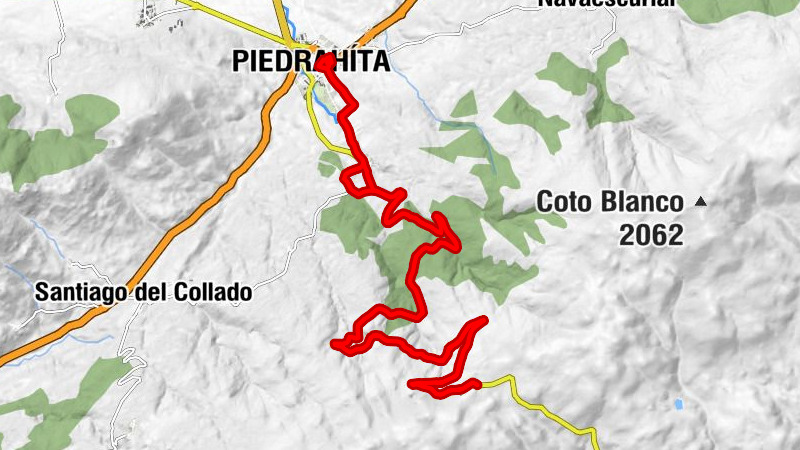 Piedrahíta - La Cañada - Pesquera - Puerto de Peña Negra