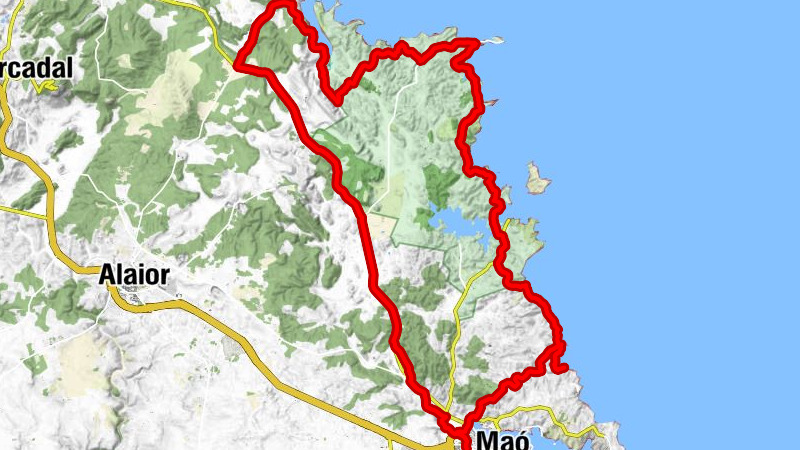 Maó - La Baia - Don Carlos - sa Mesquida