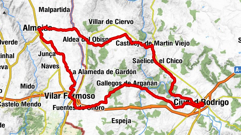Almeida - Ermita del Nazareno - Iglesia de Cerralbo - Iglesia de Santiago Apóstol
