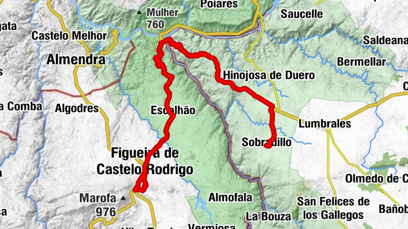 La Tinaja - Sobradillo - La Fregeneda - Figueira de Castelo Rodrigo