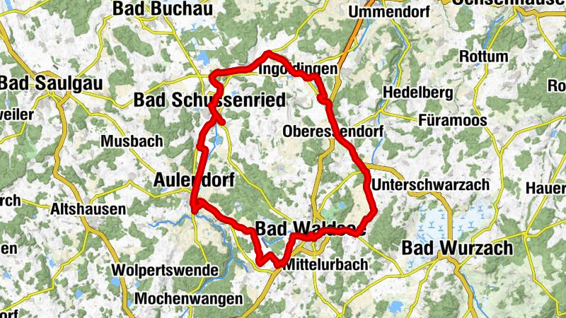 Bad Schussenried - Marienkapelle Obermöllenbronn - St. Georg - Wallfahrtskirche Unserer Lieben Frau, Pfarrkirche St. Peter und Paul