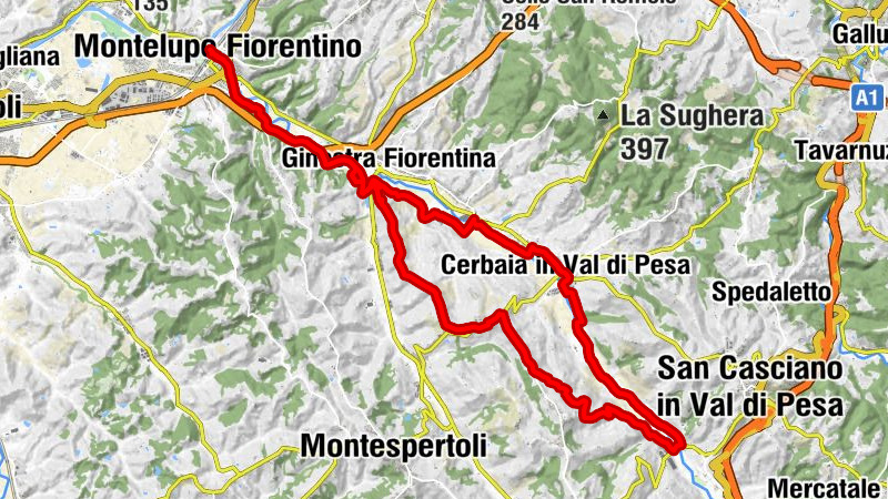 Montelupo - Capraia - Chiesa di San Michele arcangelo a Castiglioni - Chiesa di San Martino a Montagnana - Cappella del Ponterotto