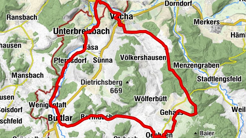 Scharfe Ecke - Klosterkirche - Vacha - Unterbreizbach