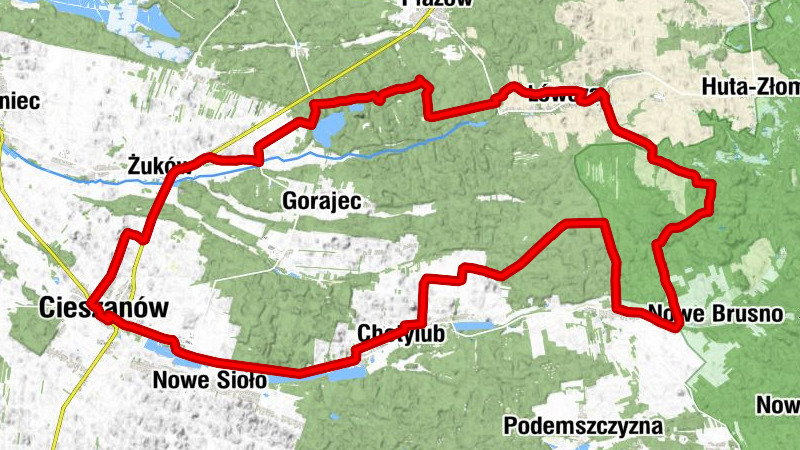 Kościół pw. Świętego Wojciecha w Cieszanowie - Cerkiew Świętego Jerzego - Kościół pw. Narodzenia Najświętszej Maryi Panny - Cieszanów