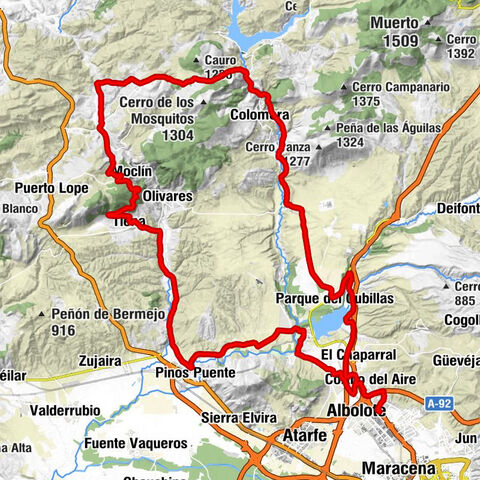 Albolote - Monteluz - Las Terrazas - Cortijo del Aire