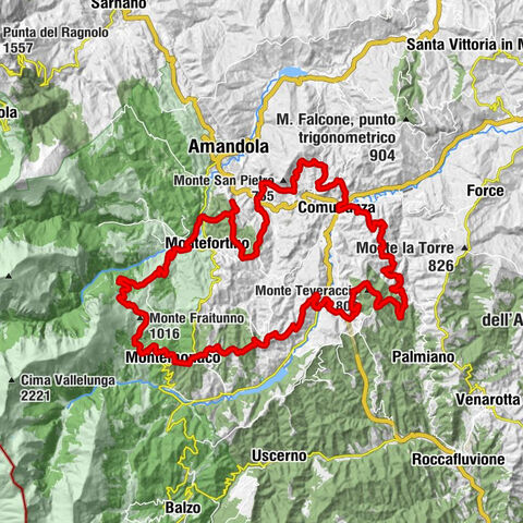 Montemonaco - Monte San Martino - Monte Teveraccio - Monte San Giovanni