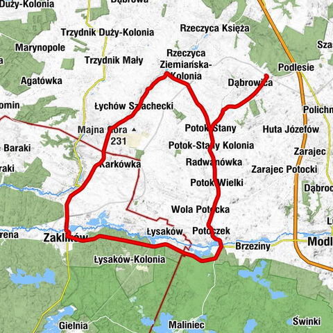 Rzeczyca-Kolonia - Kościół Świętych Cyryla i Metodego - Kościół pw. Wniebowzięcia Najświętszej Maryi Panny - Kościół pw. Trójcy Przenajświętszej