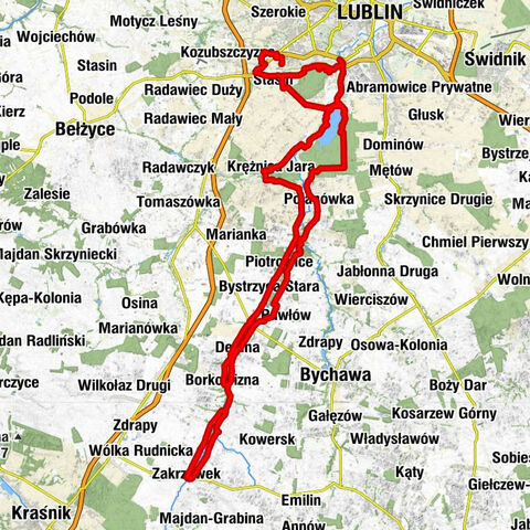 Konopnica - Stasin - Lublin - Widok