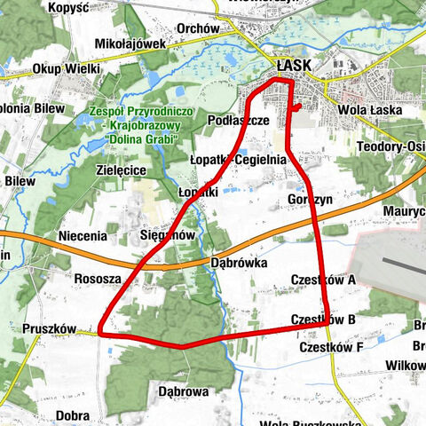 Łask - Kresy - Komorniki - Gorczyn