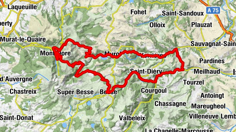 Église Saint-Flour - Le Buron de la Croix Saint-Robert - Église Saint-Pardoux - Buron du Col