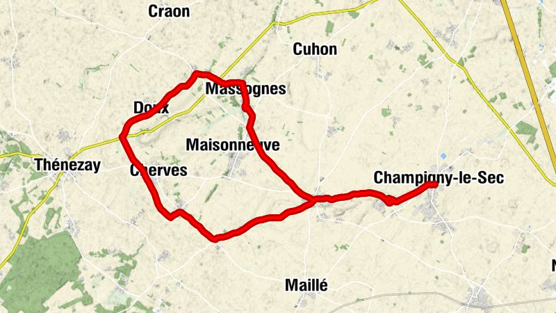 Champigny-le-Sec - Vouzailles - Le Pate - La Touche