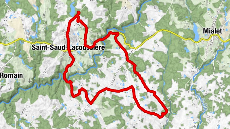 Saint-Saud-Lacoussière - Les Marottes - Église Saint-Étienne - La Villotte