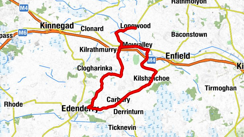 Longwood - Longwood Road Aquaduct - Oldcourt Crossroads - Edenderry