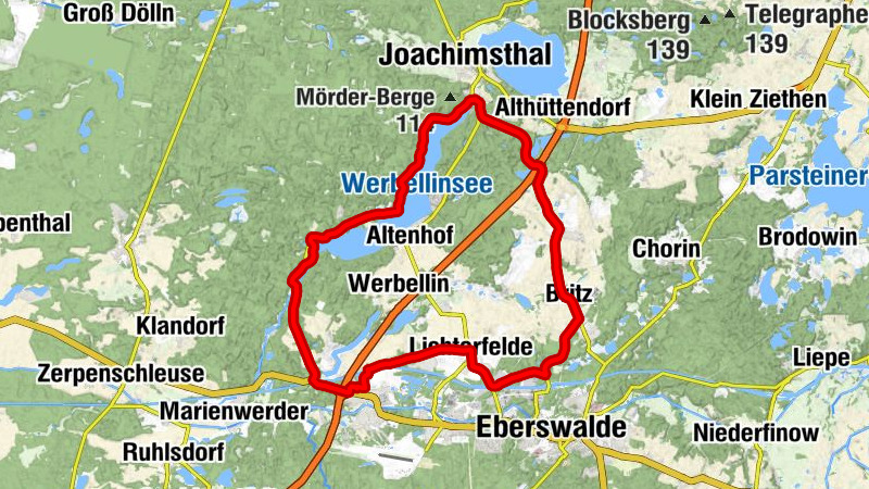 Eichhorst - Zum Wisent - Zur Schorfheide - Conradshöhe