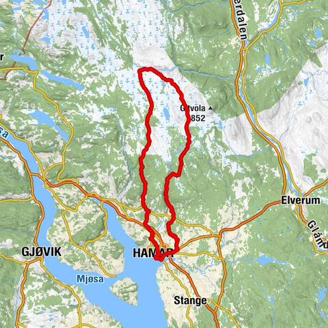 Hamar - Espern - Prestsæterhøgda