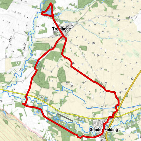 Nederby - Sønder Felding - Fruerby - Troldhede