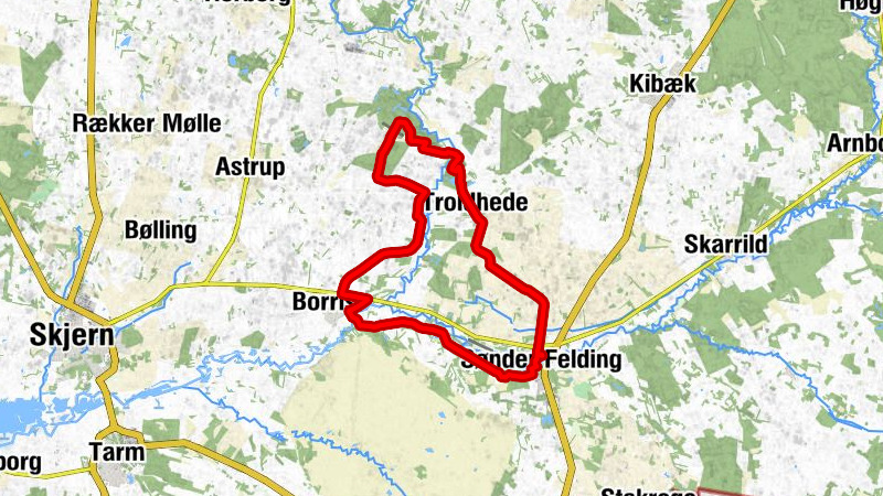 Sønder Felding - Birkeby - Troldhede - Nederby