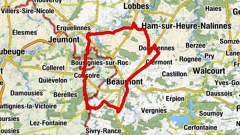 Grandrieu - Hestrud - Cousolre - Beaumont