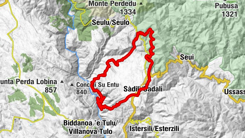 Sadali-Seulo - Sàdili/Sadali - Piscina 'e Licona - Funtana de Pedassu