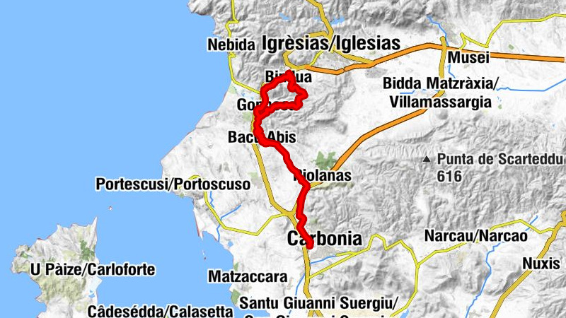 Carbonia Serbariu - Carbonia - Frassolis - Medau Tanas
