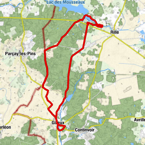 La Fortinière - Château de Malcombe - La Péraudière - Le Gué Petreau