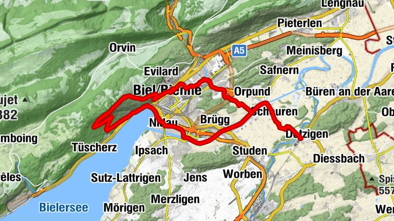 Dotzigen - Eglise du Pasquart - Biel/Bienne - Temple Allemand / Stadtkirche