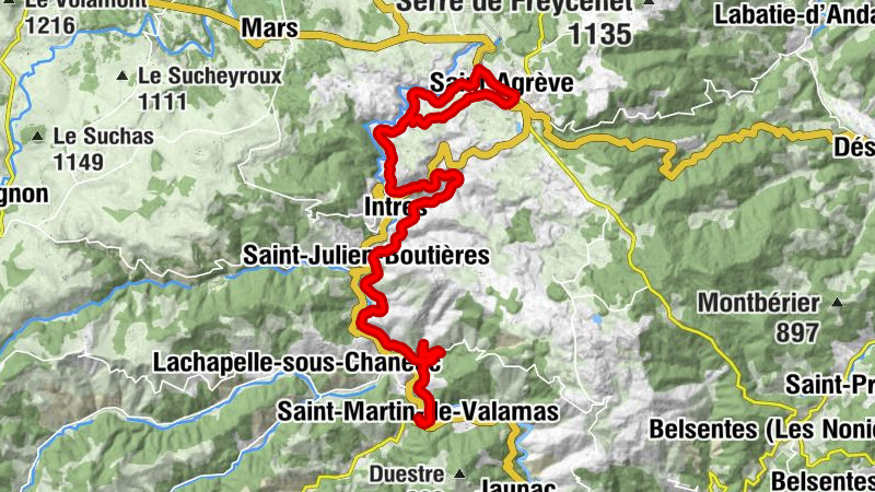 Saint-Martin-de-Valamas - Lavis - Le Clos - Croix du Garail