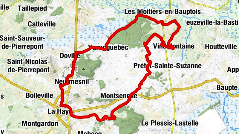 Saint-Symphorien-le-Valois - Les Lizières - Église Notre-Dame de la Salette - La Haye-du-Puits