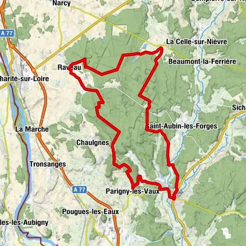 Guérigny - Parigny-les-Vaux - Église Saint-Gilles et Saint-Leu - Hotel-Restaurant Le Commerce