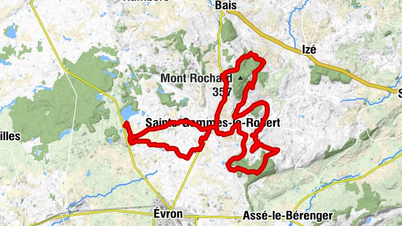 Mézangers - Les Loges - Sainte-Gemmes-le-Robert - Le Gasseau