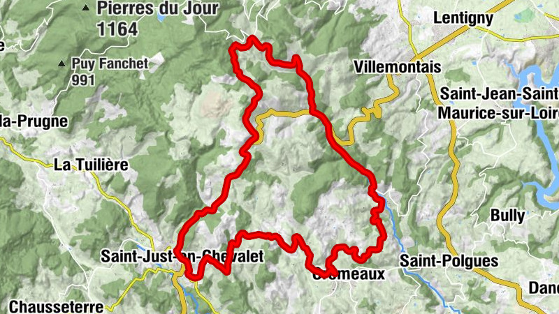 Saint-Just-en-Chevalet - Fragne - Église Saint-Barthélemy - Chapelle Notre-Dame du château