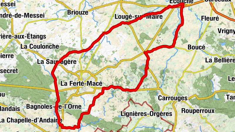 Écouché - Bar Restauant de l'Udon - Église Saint-Pierre-et-Saint-Paul - Église Notre-Dame