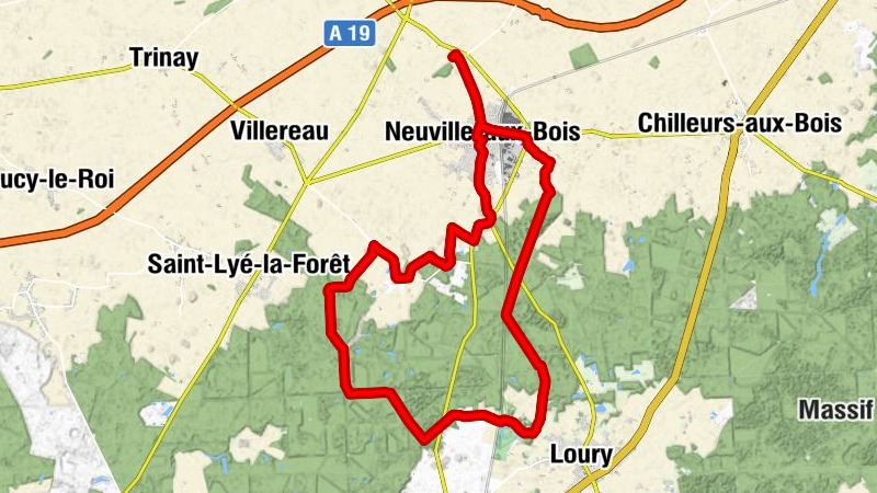 Saint-Germain le Grand - Neuville-aux-Bois - La Chaumiere - Bougy-lez-Neuville