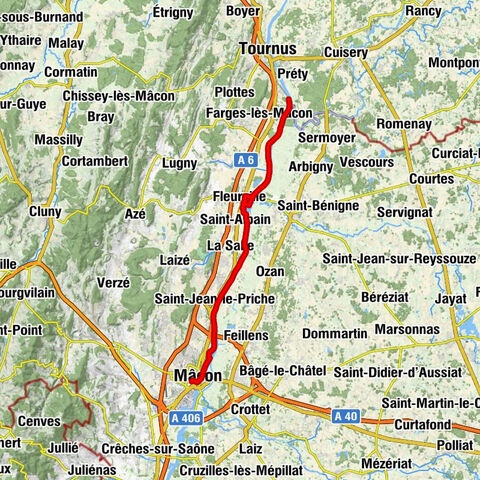 Mâcon-Ville - Mâcon - Saint-Laurent-sur-Saône - Le Poisson d'or