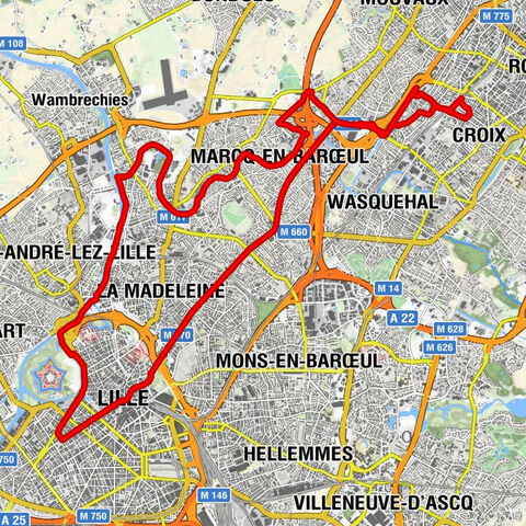 Croix l'Allumette - Oratoire Saint-Maur - Église du Sacré-Cœur - Lycée européen Thérèse d'Avila