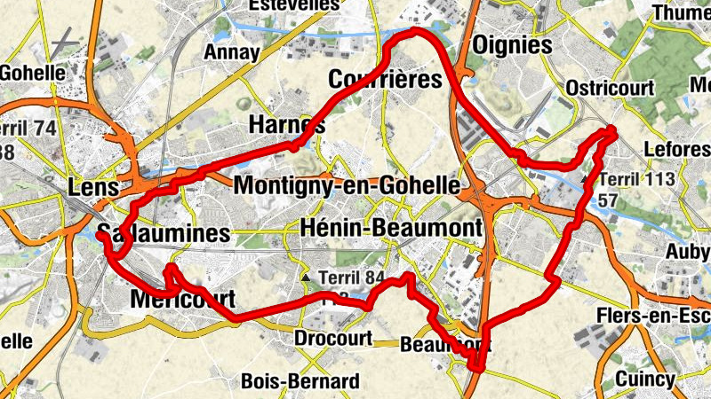 Ostricourt - Terril 113 - Terril 81 - Terril 94