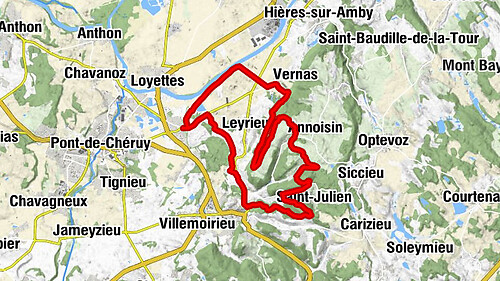 Saint-Romain-de-Jalionas - Sainte-Marie de Tortas - Saint-Julien - Vasseras