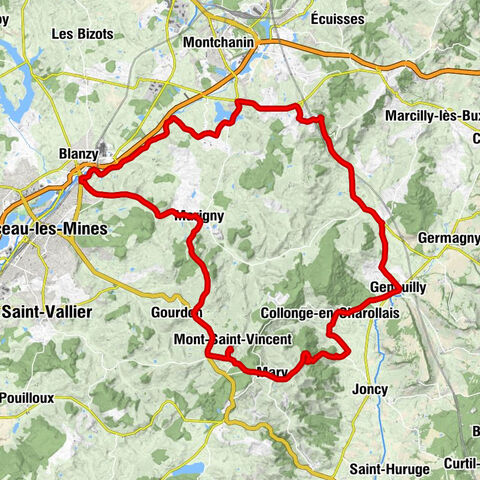 Montchanin-Le-Haut - Mont Saint-Vincent - Église Saint-Symphorien - L'auberge du Gratoux
