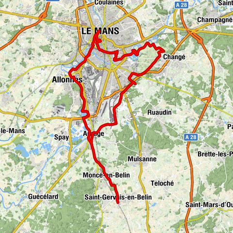 Saint-Gervais-en-Belin - Église Saint-Gervais - Église Saint-Étienne - Chapelle Saint-Joseph