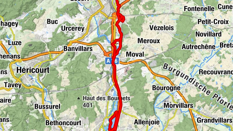 Danjoutin - Le Fourneau - Andelnans - Belfort