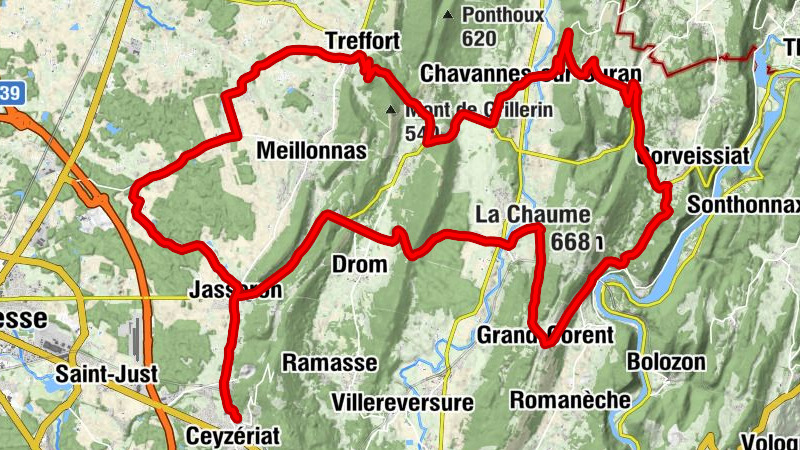 Ceyzériat - Église Sainte-Catherine - Col de la Rousse - Église Saint-Jean-Baptiste