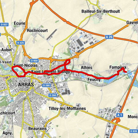 Fampoux - Feuchy - Athies - Arras