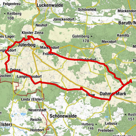 Liebsdorf - Dahme/Mark - Landgasthaus Fläminghexe - Dorfkirche Liepe