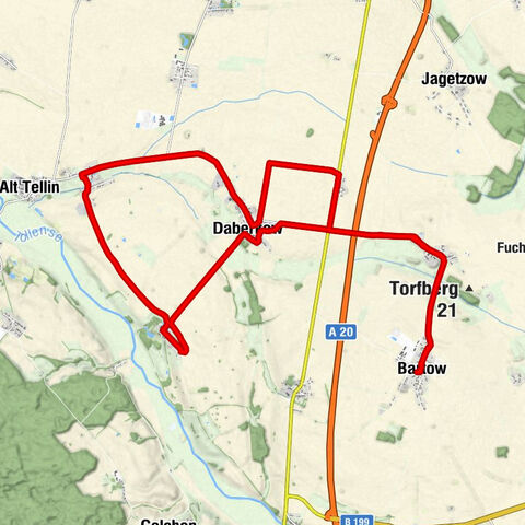 Bartow - Pritzenow - Hedwigshof - Daberkow
