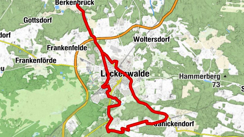 Berkenbrück - Luckenwalde - Kolzenburg - Amore mio