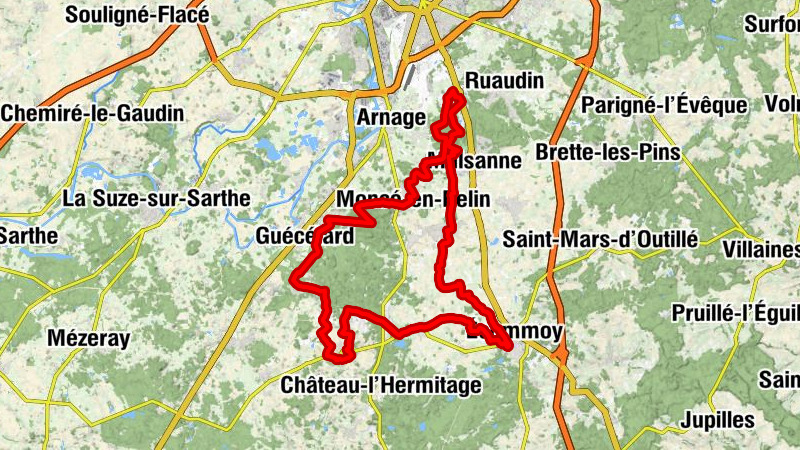Écommoy - Église Saint-Étienne - Église Saint-Martin - Église Saint-Ouen