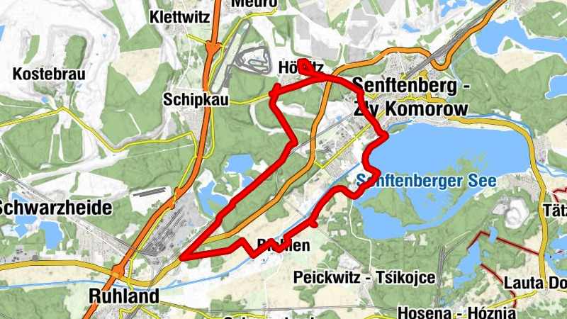 Schwarzheide - Senftenberg - Zły Komorow - il Massimo - Trauerhalle