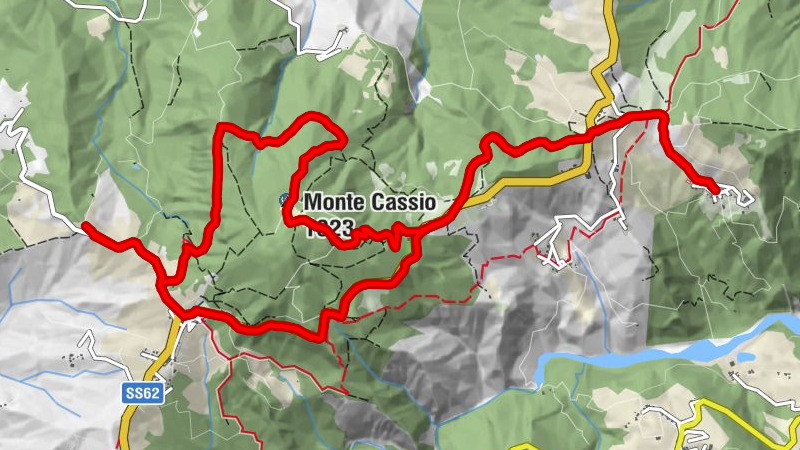 Puilio - Case Storti - Monte Cassio - Chiastra di San Benedetto